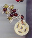 SALE Fabulous Green glass Pendant