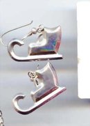 SALE Ski Boots Sterling Earrings