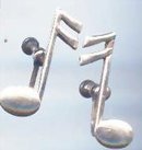 SALE Musical Earrings sterling