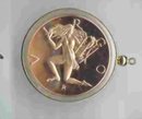 SALE Franklin Mint Virgo Bronze Pendant Signed