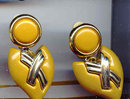 SALE Mustard Color Long Earrings