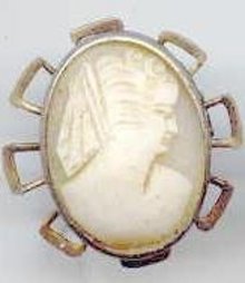 SALE Shell Cameo Pin