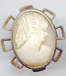 SALE Shell Cameo Pin