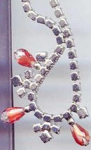 SALE Red Rhinestone Necklace