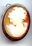 SALE Shell Cameo in Sterling Silver
