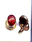 SALE Scarab Earrings Gold Filled