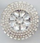 SALE Round Rhinestone Pin with Class