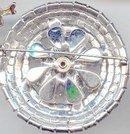 SALE Round Rhinestone Pin with Class