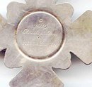 SALE Large Sterling Cross Signed Reed and