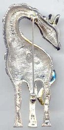 SALE Signed PD with a crown.. Giraffe Pin