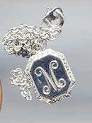 SALE Pewter necklace with the letter M