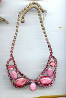 SALE Love Pink Rhinestone Necklace