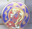 SALE Gold Tone Multi colored Mexican Pin