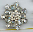 SALE Vintage Large Rhinestone Brooch