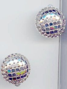 Whiting Davis Silver tone Earrings