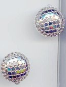 Whiting Davis Silver tone Earrings