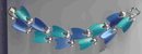 SALE Signed Bracelet in blue