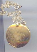 SALE Gold Tone Heart Locket.