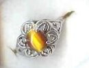 SALE Sterling Signed eps Tiger Eye Ring