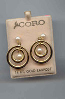 SALE Costume Earrings coro