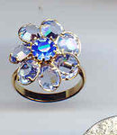 SALE Blue Crystal ring