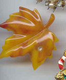SALE Avon Signed Leaf Pin