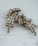 SALE Long Rhinestone Earrings 1 1/2