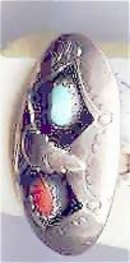SALE Navajo Sterling 2 stone ring