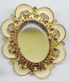 SALE Lucite jelly belly type enameled Pin