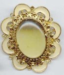 SALE Lucite jelly belly type enameled Pin