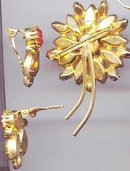 SALE Fantastic Yellow and Orange Brooch and