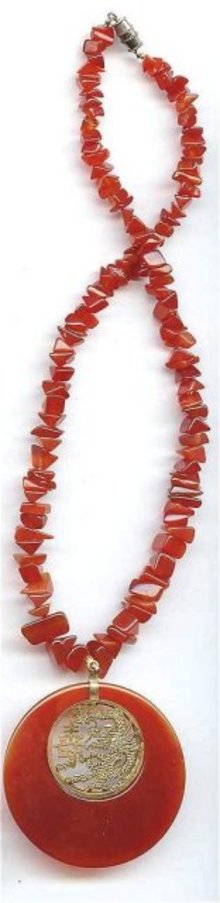 SALE Carnelian Stone Necklace