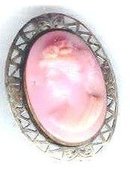 SALE Cameo with Sterling Frame