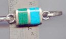 SALE Hematite and Turquoise Sterling Silver