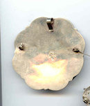SALE Gigantic Silver and enameled Mexican Pin