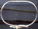 SALE Heavy Sterling Silver Bracelet with Green