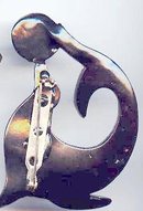 SALE Bakelite Seal Pin