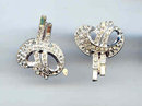 Elegant Rhinestones earrings and Pin