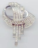 Elegant Rhinestones earrings and Pin