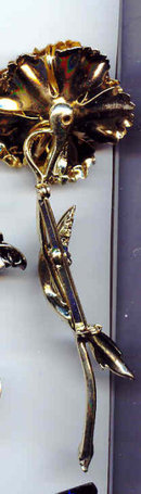 SALE Coro Flower Pin Long