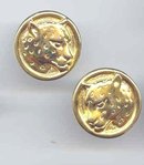 SALE Round leopard Earrings