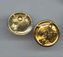 SALE Round leopard Earrings