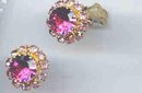 SALE Brillant Pink Earrigns