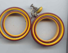SALE Large Bakelite Earrings.