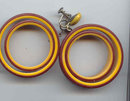 SALE Large Bakelite Earrings.