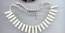 SALE Wild Milk Glass Necklace