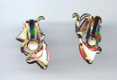SALE Brown and Red earrings