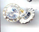 SALE Silvery Crystal Earrings