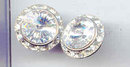SALE Silvery Crystal Earrings