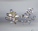 SALE Light Blue Rhinestone Pin